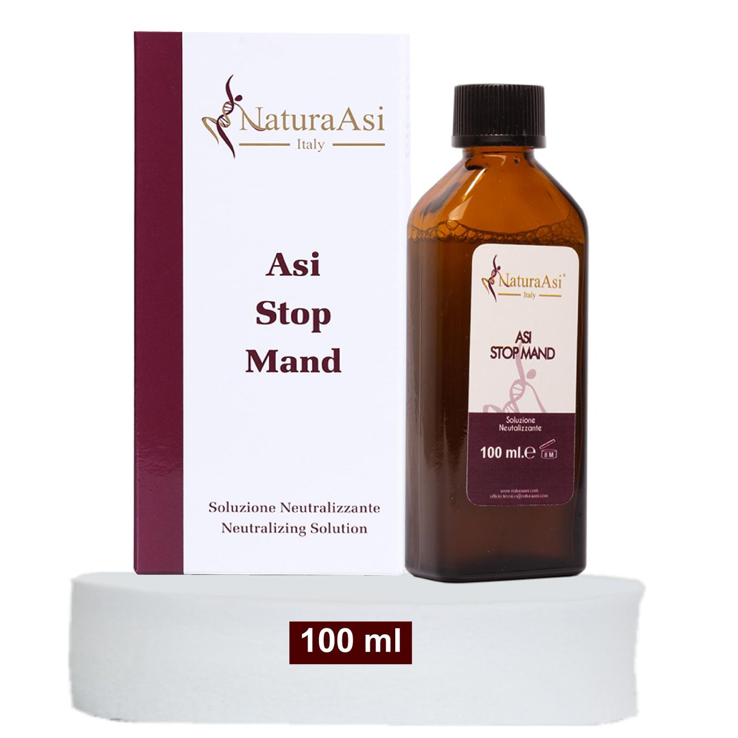 ASI STOP MAND | NaturaAsi™ ml 100 Soluzione Neutralizzante e riequilibrare il pH Prodotto in grado di neutralizzare e riequilibrare il pH della pelle, dopo l’applicazione del peeling