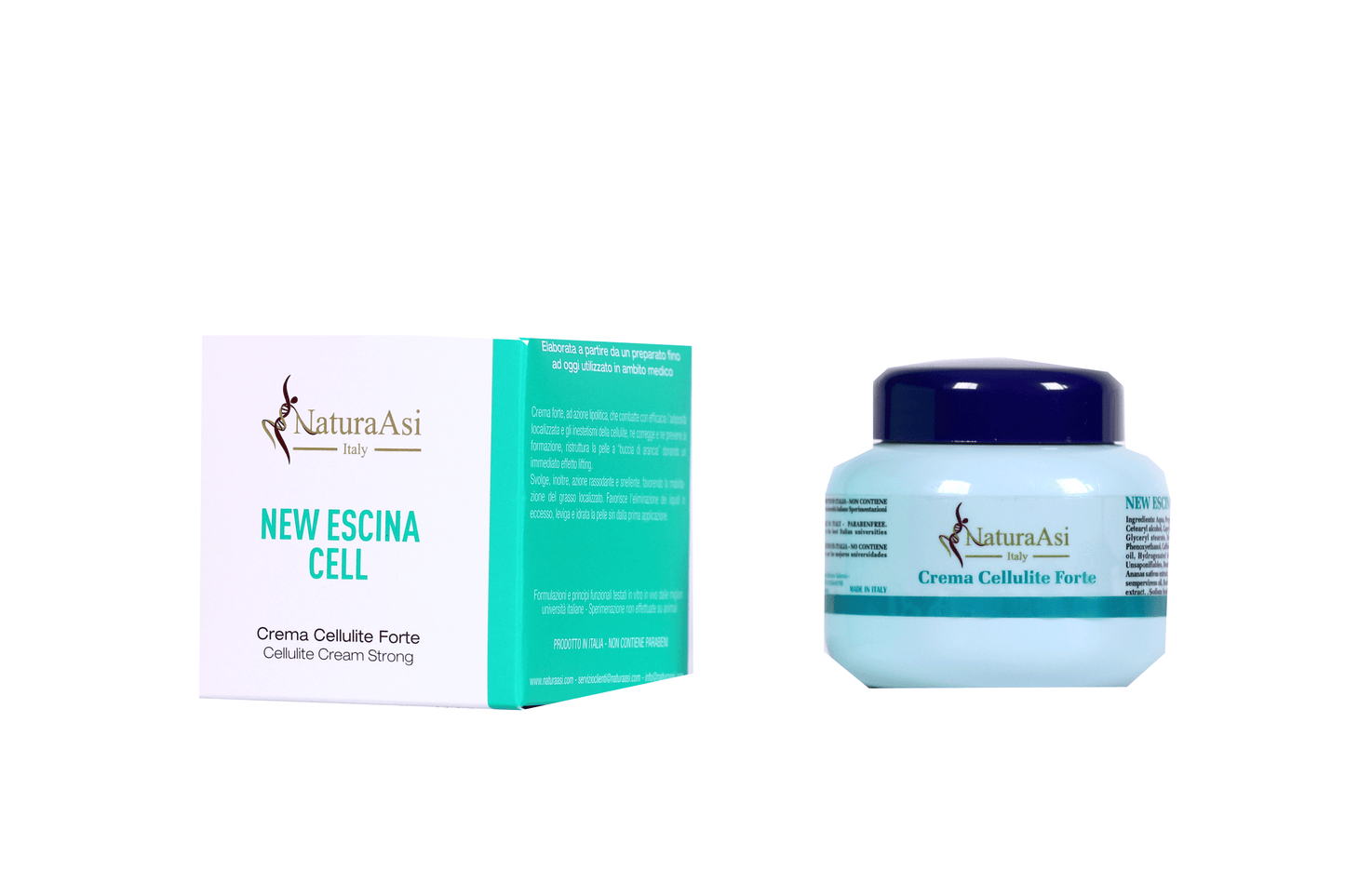 NEW ESCINA CELL | NaturaAsi™ 250ML (crema cellulite forte) AZIONE LIPOLITICA, DRENANTE, RASSODANTE, VASOPROTETTRICE