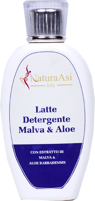 LATTE DETERGENTE MALVA & ALOE | NaturaAsi™ 200ml Prepara la pelle a ricevere qualsiasi tipo di trattamento successivo.