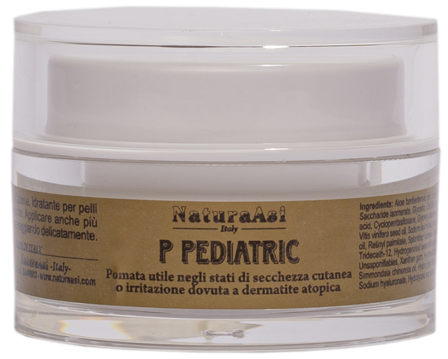 P PEDIATRIC | NaturaAsi™ 30ML ttiva i processi di riparazione e modellamento del tessuto profondo; -Ha proprietà emollienti, idratanti, lenitive. -Altamente nutriente anche per tipi di pelle più disidratate;