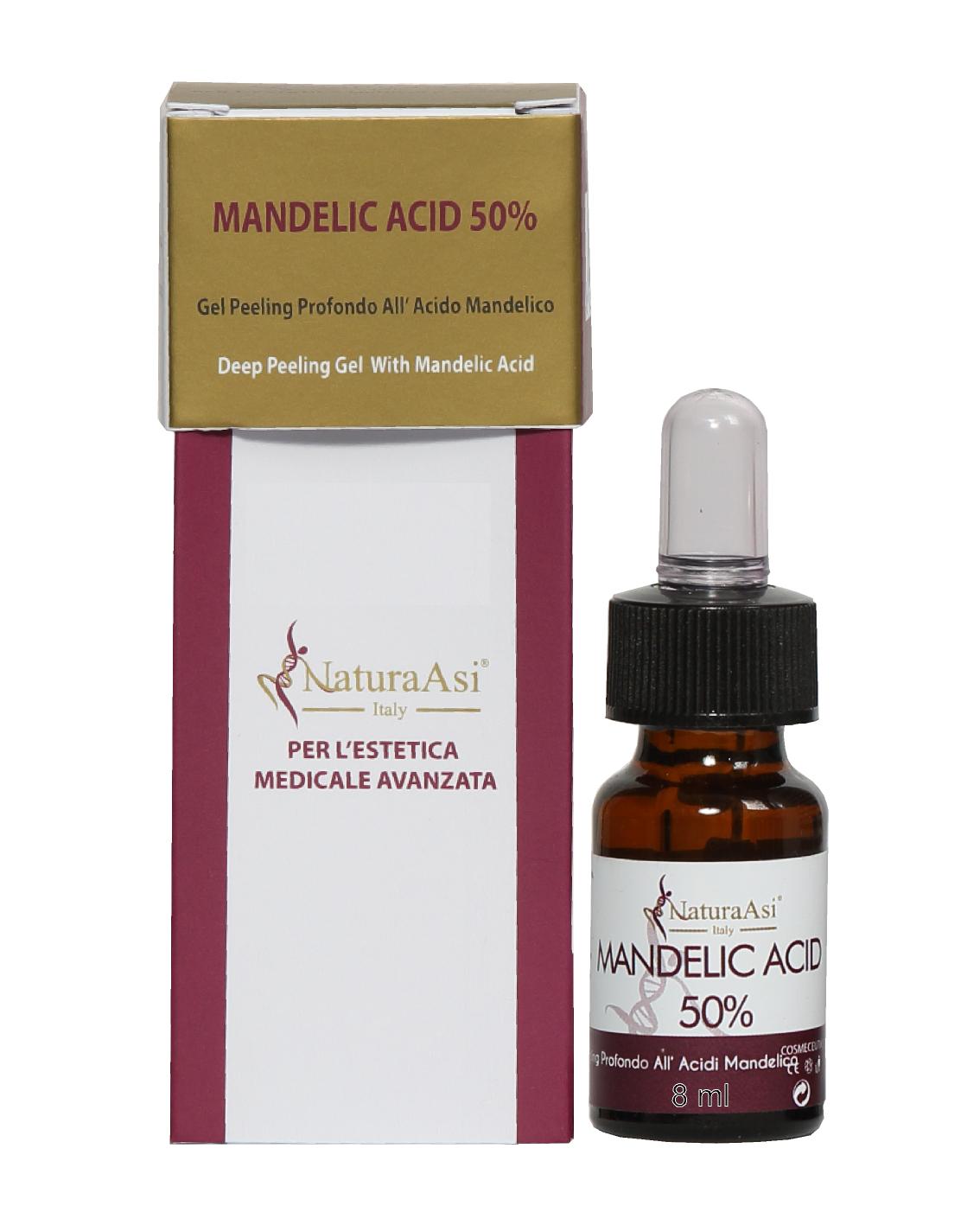ASI MANDELIC ACID 50% | NaturaAsi™ PEELING PROFONDO - Pelle Acneiche, Melasma, Anti-Aging, Cloasma, Macchie, Lentiggini, Rosacea.  -Rugosità, Photo-Aging.