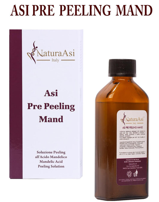 ASI PRE PEELING MAND ml 100 & ml 20 | NaturaAsi™ Soluzione Pre-Peeling all’Acido Mandelico; Favorisce la penetrazione e l'assorbimento degli attivi. Condizionante pH: uniforma, stabilizza e abbassa il pH della pelle.