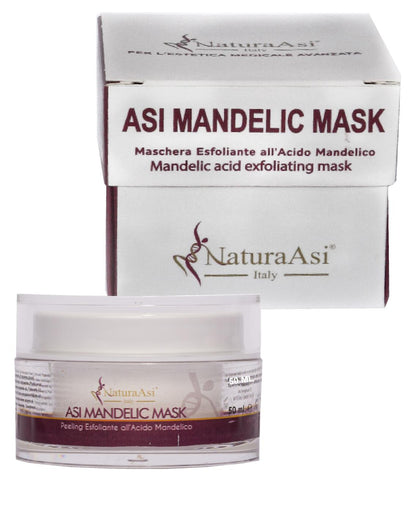 ASI MANDELIC MASK | NaturaAsi™ ml 50 Peeling MEDIO PROFONDO all'Acido Mandelico  Pelle Acneiche, Melasma, Anti-Aging, Cloasma, Macchie, Lentiggini, Rosacea.  -Rugosità, Foto-invecchiamento.