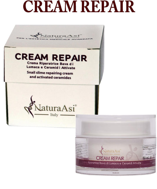 ASI CREAM REPAIR 50 ml & 15 ml | NaturaAsi™ emolliente, idratante, lenitive, Pelle ristrutturata, riparata e tonificata;-Contiene attivi in grado di stimolare la sintesi di collagene ed elastina nella matrice extracellulare.