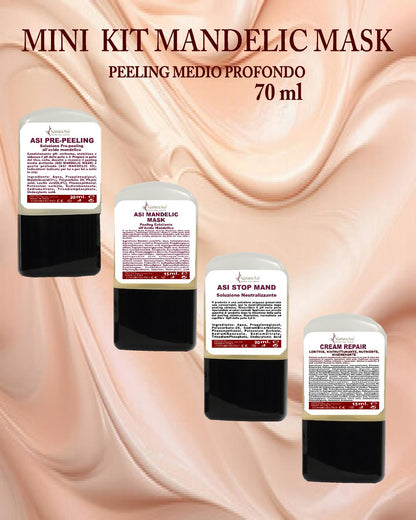 ASI KIT MANDELIC MASK NaturaAsi™ ml 300 o 70 ml PEELING MEDIO PROFONDO  Pelle Acneiche, Melasma, Anti-Aging, Cloasma, Lentiggini, Rosacea. - Rugosità, Photo-Aging;