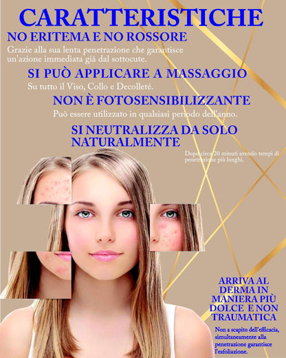 ASI MANDELIC ACID 50% | NaturaAsi™ PEELING PROFONDO - Pelle Acneiche, Melasma, Anti-Aging, Cloasma, Macchie, Lentiggini, Rosacea.  -Rugosità, Photo-Aging.