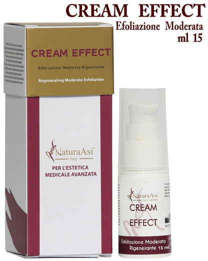 ASI CREAM EFFECT ml 50 & ml 15 | NaturaAsi™ ESFOLIANTE MODERATA, SEBO-EQUILIBRANTE, ILLUMINANTE E RIGENERANTE -Indicato per pelli acneiche, miste o grasse.