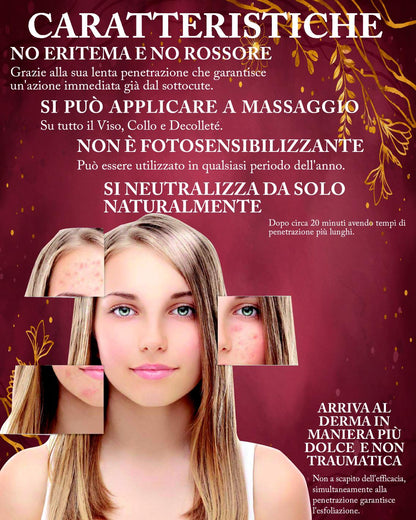 ASI MANDELIC MASK | NaturaAsi™ ml 50 Peeling MEDIO PROFONDO all'Acido Mandelico  Pelle Acneiche, Melasma, Anti-Aging, Cloasma, Macchie, Lentiggini, Rosacea.  -Rugosità, Foto-invecchiamento.