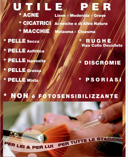 ASI MANDELIC ACID 50% | NaturaAsi™ PEELING PROFONDO - Pelle Acneiche, Melasma, Anti-Aging, Cloasma, Macchie, Lentiggini, Rosacea.  -Rugosità, Photo-Aging.