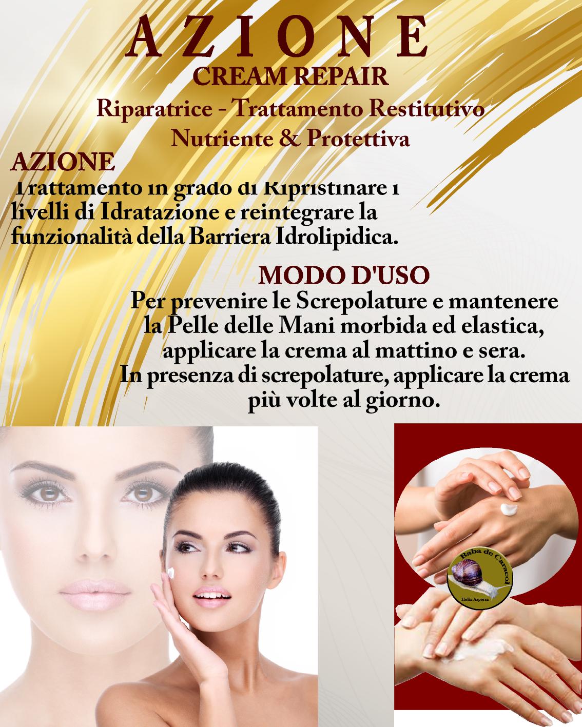ASI CREAM REPAIR 50 ml & 15 ml | NaturaAsi™ emolliente, idratante, lenitive, Pelle ristrutturata, riparata e tonificata;-Contiene attivi in grado di stimolare la sintesi di collagene ed elastina nella matrice extracellulare.