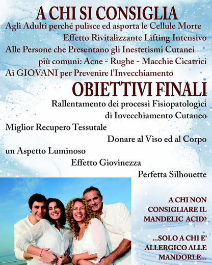 ASI MANDELIC MASK | NaturaAsi™ ml 50 Peeling MEDIO PROFONDO all'Acido Mandelico  Pelle Acneiche, Melasma, Anti-Aging, Cloasma, Macchie, Lentiggini, Rosacea.  -Rugosità, Foto-invecchiamento.