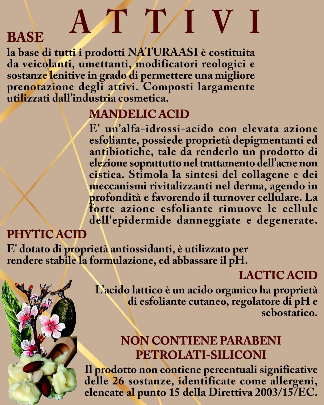 ASI PRE PEELING MAND ml 100 & ml 20 | NaturaAsi™ Soluzione Pre-Peeling all’Acido Mandelico; Favorisce la penetrazione e l'assorbimento degli attivi. Condizionante pH: uniforma, stabilizza e abbassa il pH della pelle.