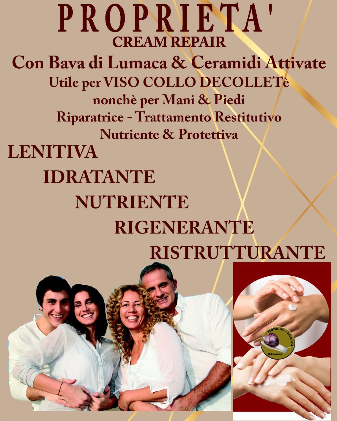 ASI CREAM REPAIR 50 ml & 15 ml | NaturaAsi™ emolliente, idratante, lenitive, Pelle ristrutturata, riparata e tonificata;-Contiene attivi in grado di stimolare la sintesi di collagene ed elastina nella matrice extracellulare.