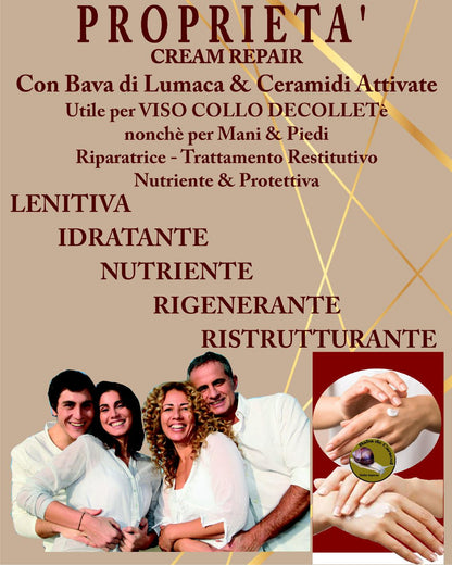 ASI CREAM REPAIR 50 ml & 15 ml | NaturaAsi™ emolliente, idratante, lenitive, Pelle ristrutturata, riparata e tonificata;-Contiene attivi in grado di stimolare la sintesi di collagene ed elastina nella matrice extracellulare.