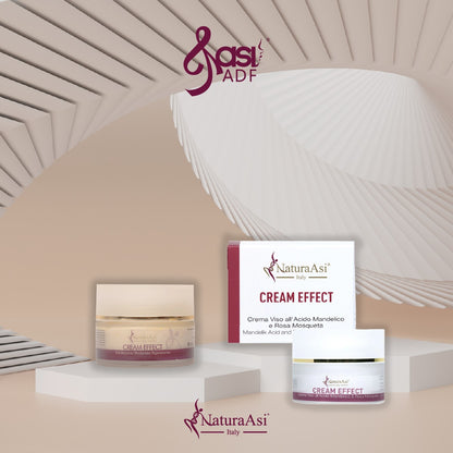 ASI CREAM EFFECT ml 50 & ml 15 | NaturaAsi™ ESFOLIANTE MODERATA, SEBO-EQUILIBRANTE, ILLUMINANTE E RIGENERANTE -Indicato per pelli acneiche, miste o grasse.
