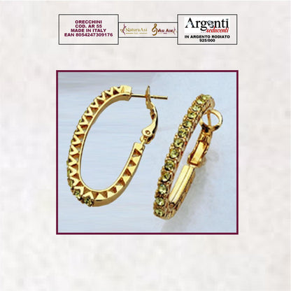 AR ORECCHINI COLOR ORO  CON PIETRE  IN SWAROVSKY