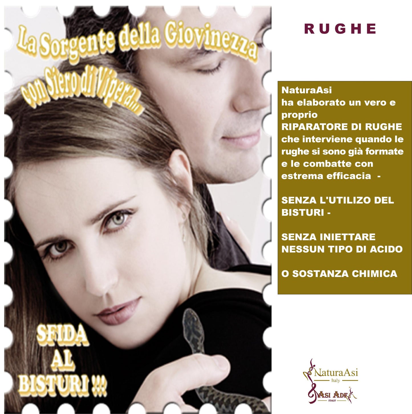 CREMA RUGHE NOTTE | NaturaAsi™ ml50 NUTRIENTE, ANTIOSSIDANTE, RIGENERANTE Rigenera e Nutre in profondità Possiede un effetto Rimpolpante; -Riempie le rughe e le linee sottili;