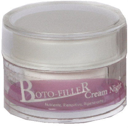 BOTO-FILLER CREAM NIGHT | NaturaAsi™ ml 30 Rigenera e Nutre in profondità Riempie le rughe e le linee sottili Migliora il tono, l’idratazione e l’elasticità cutanea -Possiede un effetto Rimpolpante e Volumizzante;