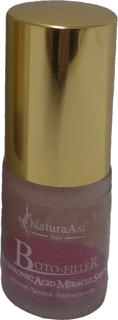 BOTO-FILLER HYALURONIC ACID MIRACLE SERUM | NaturaAsi™ ml 15 stirante con effetto tensore;  -contrasta le rughe d’espressione;  posticipa la comparsa delle rughe; effetto anti-borse ed anti-occhiaie;  -tonifica e compatta.